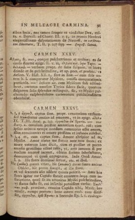 Carmen XXXVI. - Carmen LXXVIII.