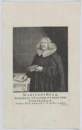 Bildnis des Martinus Beer