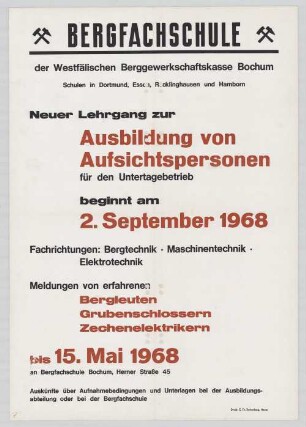 "Ausbildung von Aufsichtspersonen"