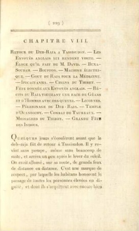 Chapitre VIII. Retour du Deb-Raja a Tassisudon. ...