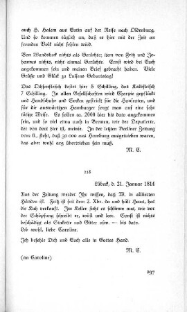 228 Lübeck, d. 21. Januar 1814