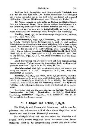 V. Aldehyde und Ketone, CnH2nO