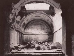 Dresden, Sophienkirche, Inneres, Fürstengruft, Vorraum unter der Busmannkapelle mit Resten der Wandmalerei