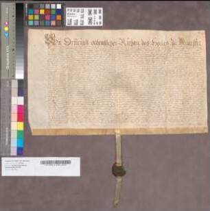 Documentum silentii et adjudicationis des lutke Brocks Erbes behuef Joan Munster.