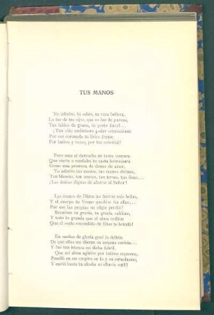 Tus manos