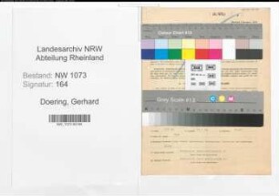 Entnazifizierung Gerhard Doering , geb. 30.09.1901 (Oberbauarbeiter)