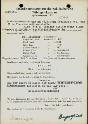 Rau, Else