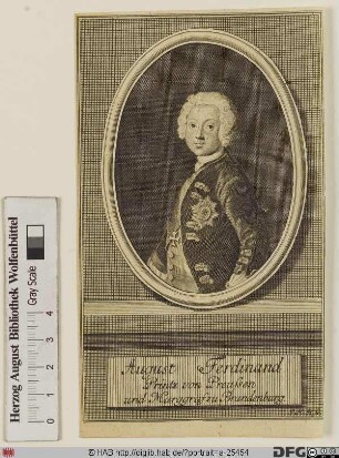 Bildnis (August) Ferdinand, Prinz von Preußen