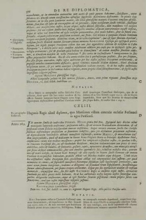 CXLIII. Hugonis Regis aliud diploma, quo Mansiones villam concedit ecclesiae Fossatensi in agro Parisiensi.
