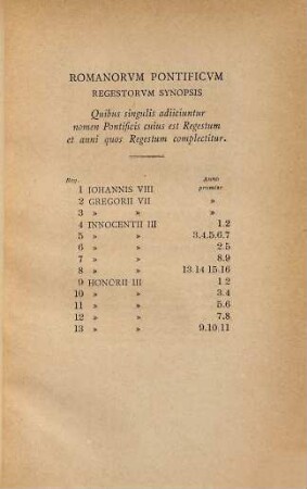 Ad Vaticani Archivi Romanorvm Pontificvm Regesta manvdvctio : Curante Gregorius Palmieri