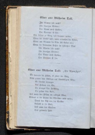 Chor aus Wilhelm Tell.