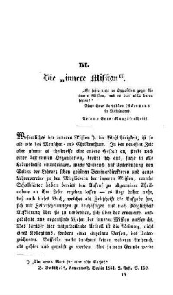 Die "innere Mission"