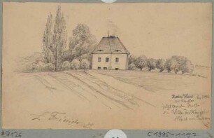 Das "Rote Haus", Forst- und Gasthaus und Sitz des Hegereiters (ab etwa 1880 Königliche Villa) in Strehlen (Dresden-Strehlen)