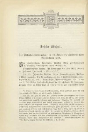 Sechster Abschnitt. Als Bataillonskommandeur im 53. Infanterie-Regiment beim Düppelsturm 1864