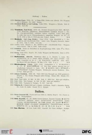 [Italien, Schweiz] (Nr. 1364-1373)