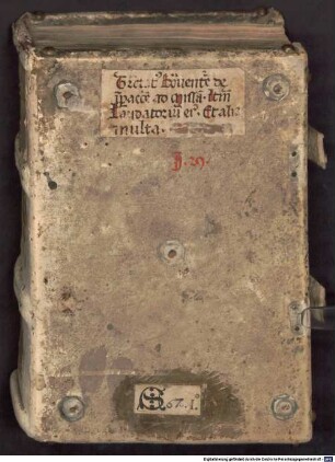 Bonaventura de sacramento eucharistiae et praeparatione ad missam - BSB Clm 18647