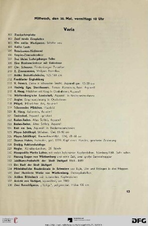 Varia (Nr. 301-355)