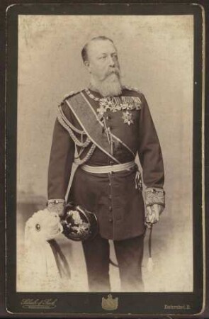 Großherzog Friedrich I. in Uniform mit Auszeichnungen, Kniestück.