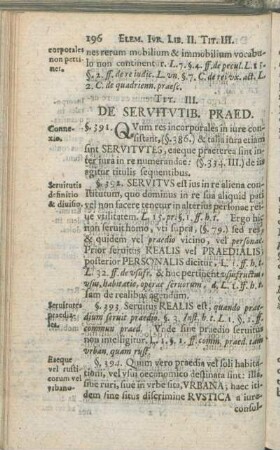 Tit. III. De Servitvtib. Praed.
