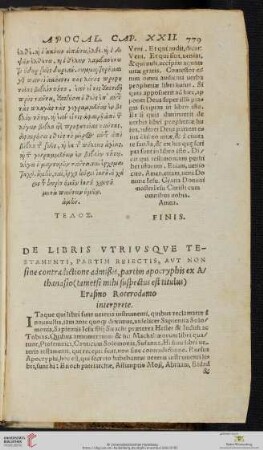 De Libris Vtrivsqve Testamenti