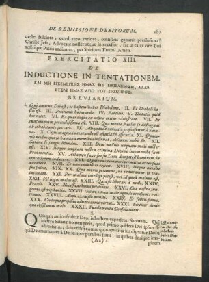 Exercitatio XIII. De Inductione In Tentationem