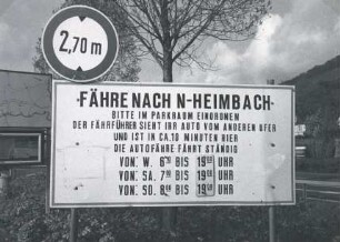 Fahrplan einer Fähre