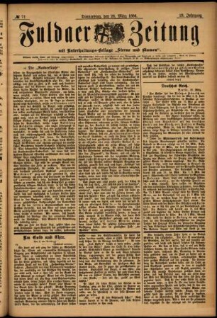Ausgabe vom Donnerstag, den 26. März 1896.