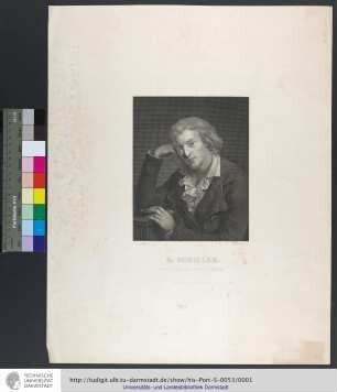 Fr. Schiller : Geb. d. 10ten Novb. 1759. Gest. d. 9ten Mai 1805