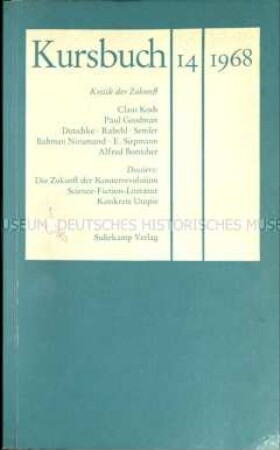 Kulturzeitschrift. 14. Jg. 1968