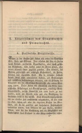 A. Persönliche Verhältnisse.