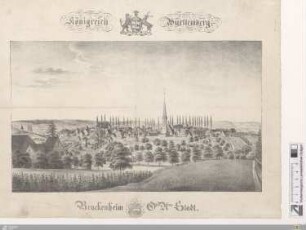 Brackenheim Ober-Amts-Stadt : Königreich Württemberg