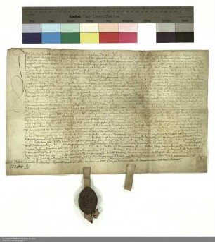 Johann von Romrod, Propst zu Petersberg, schenkt Dechant Johann und dem Konvent von Petersberg ihnen früher vorgestreckte 200 Gulden und bestimmt dieselben zu Anniversarien