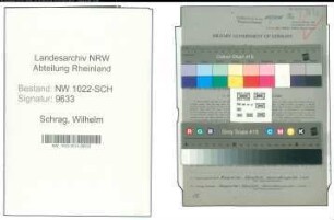 Entnazifizierung Wilhelm Schrag , geb. 20.04.1889 (Ingenieur)