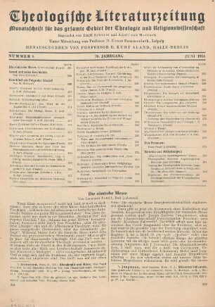 321-334 Die römische Messe