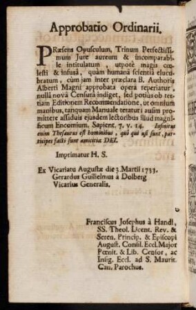 Approbatio Ordinarii