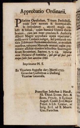 Approbatio Ordinarii