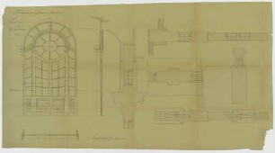 Thiersch, Friedrich von; München; Justizpalast - Windfang im Ostportal (Ansicht, Details)