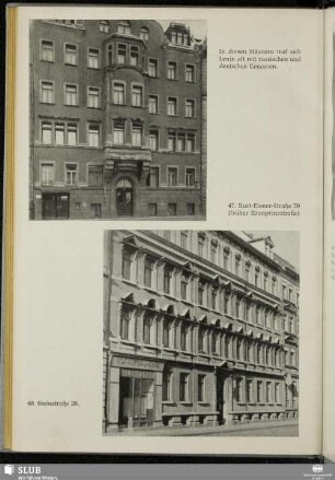47. Kurt-Eisner-Straße 79 (früher Kronprinzenstraße) - 48. Steinstraße 28