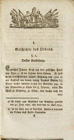 Geschichte und Verfassung des 1701 für den Salzburgischen Landadel errichteten militärischen Ruperti-Ritter-Ordens