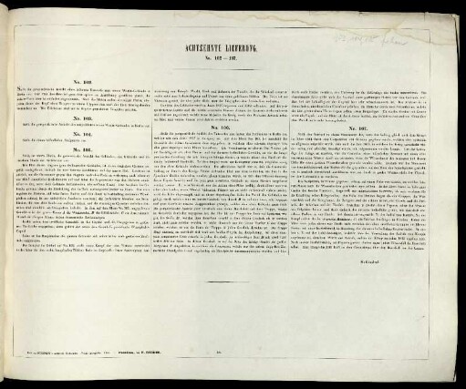 Achzehnte Lieferung. No. 102-107.