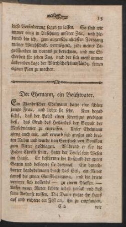 Der Ehemann, ein Beichtvater.
