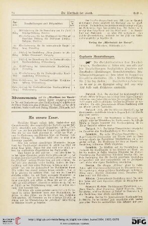 Geplante Ausstellungen / Eröffnete Ausstellungen / Laufende Preisausschreiben / Erledigte Preisausschreiben / Geplante Denkmäler / Denkmals-Enthüllungen