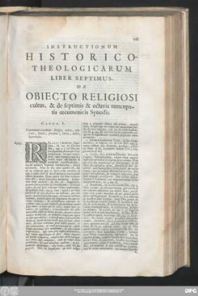 Caput.. I. Exponuntur vocabula: Religio, cultus, adoratio, honor, sevitus, latria, dulia, hyperdulia.