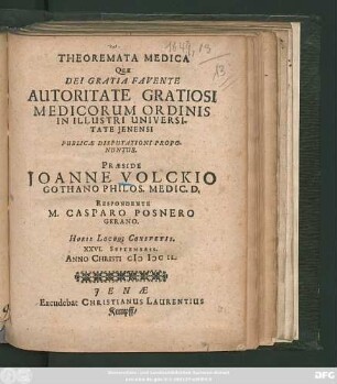 Theoremata Medica
