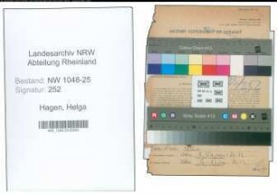 Entnazifizierung Helga Hagen , geb. 11.06.1913 (Dolmetscherin)