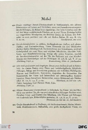 Möbel (Nr. 490-537)