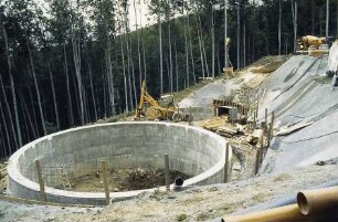 Maustobelviadukt Schacht für Pfeiler 3