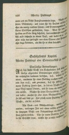 Sechzehntes Kapitel. Allerley Puddings oder Servietten-Klöse zu machen