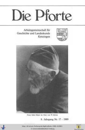 9. Jahrgang: Die Pforte