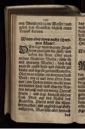 Wann aber eines nicht schwitzen könte?